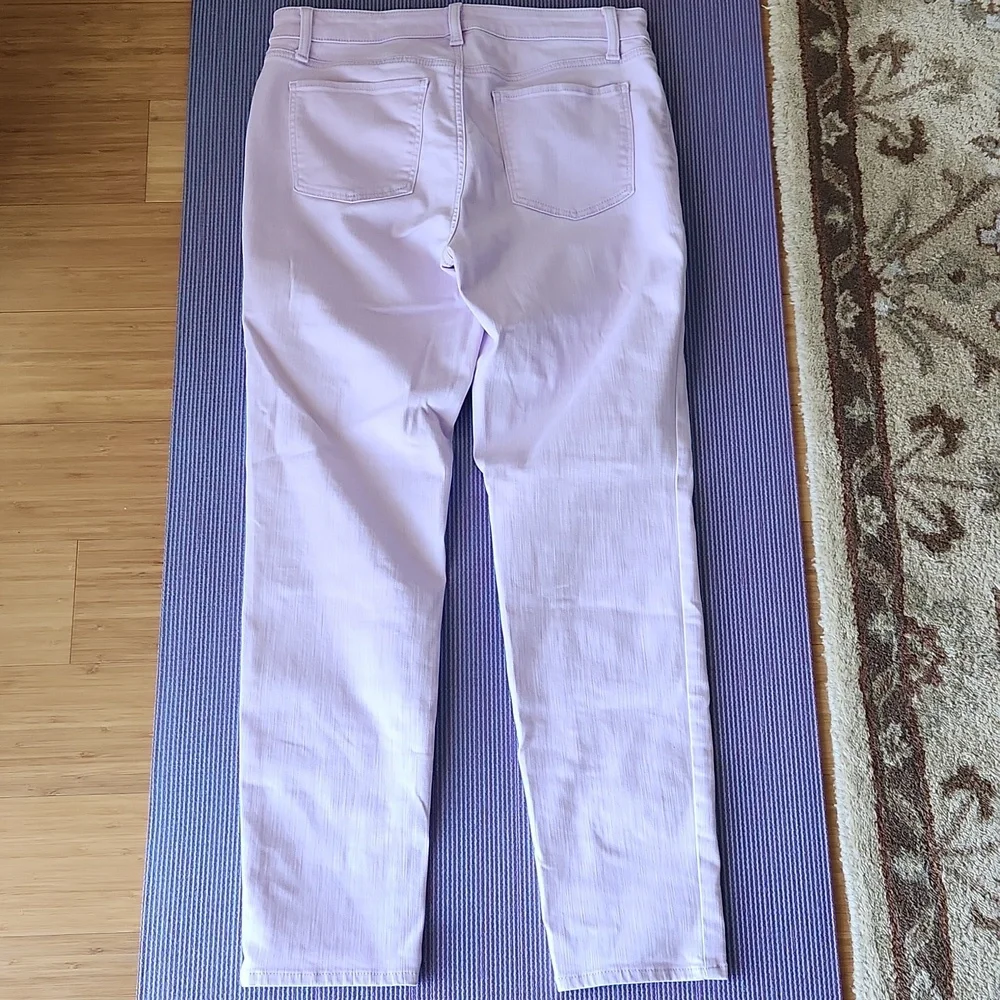 Talbots Slim Ankle Jean 6 Lavendar Lilac Pastel Purple Spring Summer - Picture 2 of 3